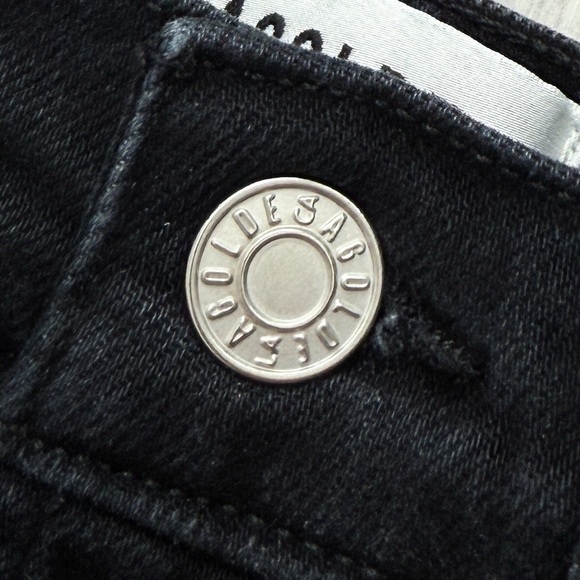 AGOLDE Riley High Rise Straight Jeans In Black Pepper - Picture 8 of 12